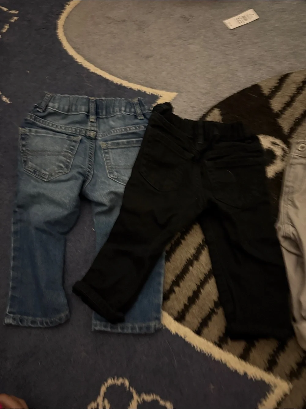 Kids Bottoms jeans bundle - Assorted Colors Pack (Blue, Black, Light Gray, Navy)